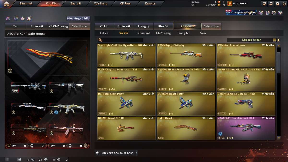 shop acc cf uy tin gia re
